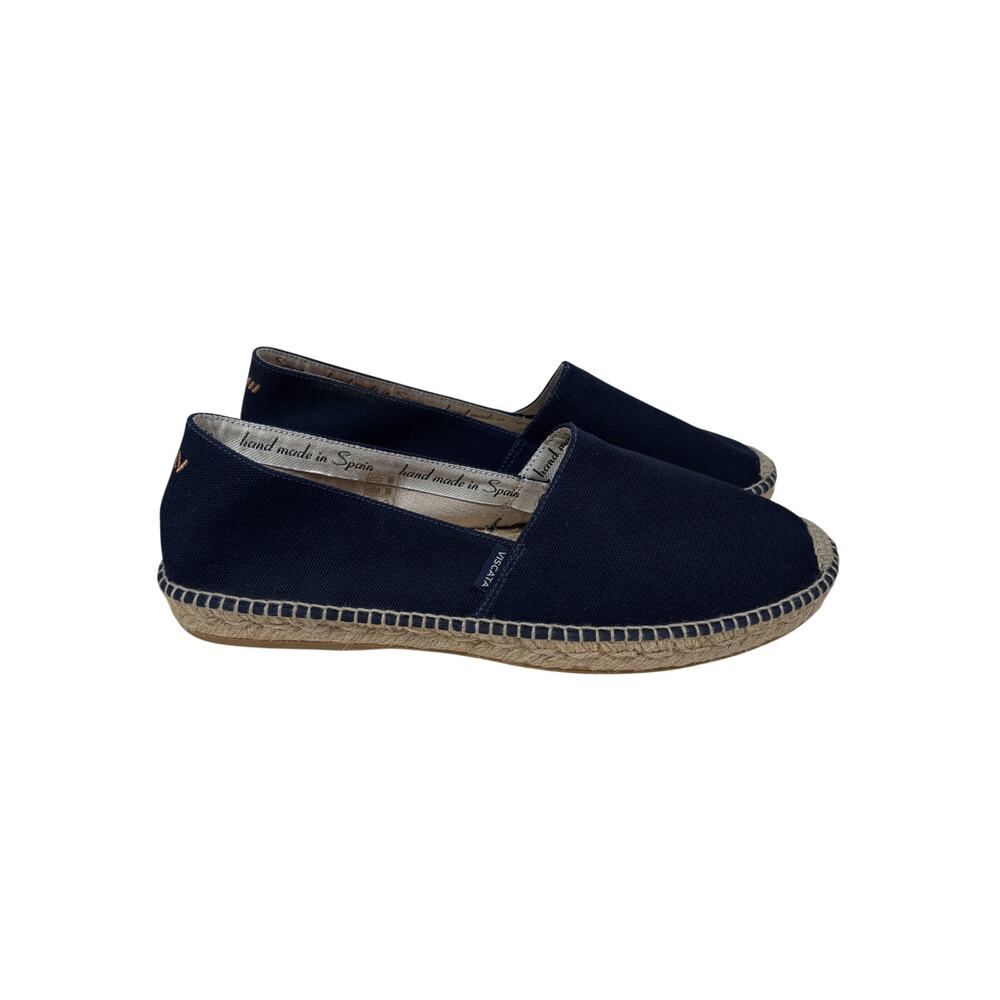 Viscata Sitges Espadrilles Mens EU45 US 12 Navy Blue Slip On Jute Canvas NEW